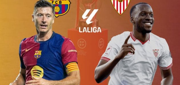 موعد مباراة برشلونة و إشبيلية في الدوري الإسباني 2026 والقنوات الناقلة